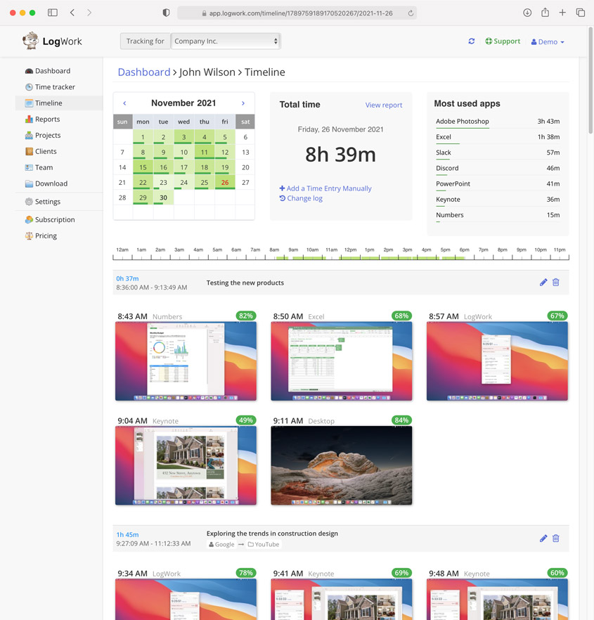 Free time tracker with screenshots monitor free employee time tracking
